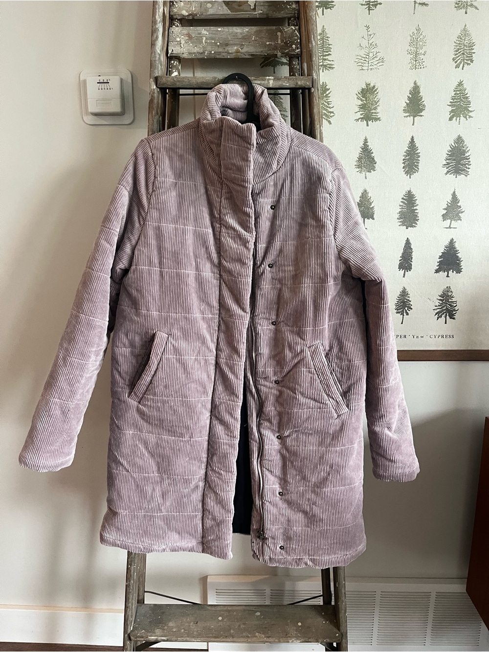Jackson Rowe | Quilted Corduroy Long Jacket - Lavender